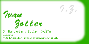 ivan zoller business card